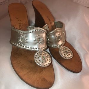 Jack Rogers Platinum Jacks Wedge Sandal Size 9